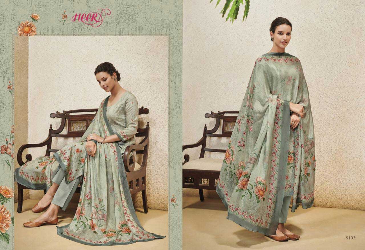 Kimora Heer Vol 48 Cross Stitch Embroidered Salwar Suits Kimora Heer Vol 48 Cross Stitch Embroidered Salwar Suits